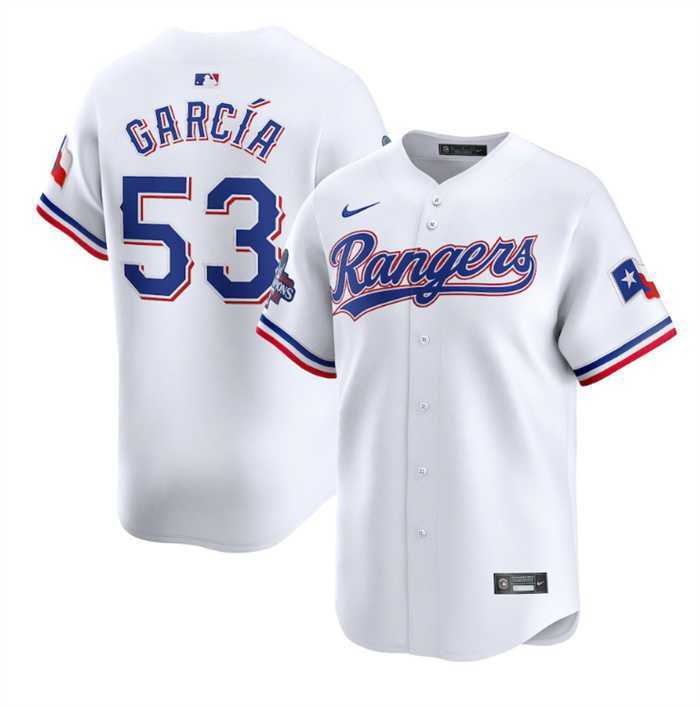 Men's Texas Rangers #53 Adolis Garcia White 2023 World Series Champions Stitched Baseball Jersey Dzhi,We sell and wholesale Men's Texas Rangers #53 Adolis Garcia White 2023 World Series Champions Stitched Baseball Jersey Dzhi on line form chian!